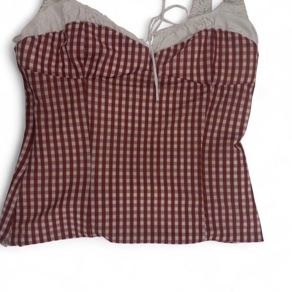 Zara Light Gray Ruffled Top - Picture 2 of 3